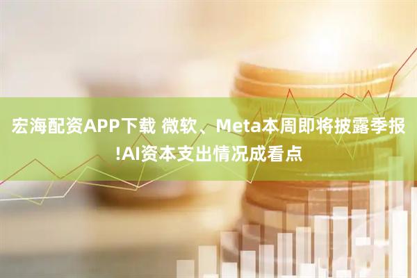 宏海配资APP下载 微软、Meta本周即将披露季报!AI资本支出情况成看点
